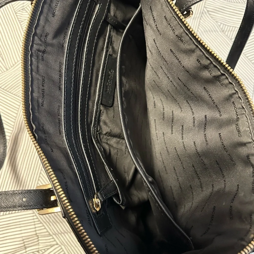 Michael Kors Black Leather Tote